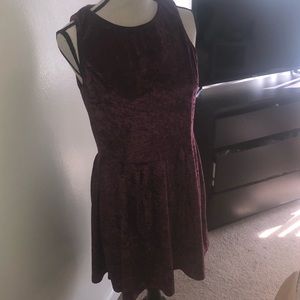 Velvet skater dress
